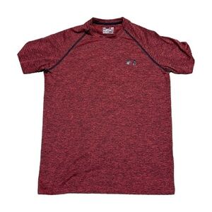 Under Armour Red Heather Heat Gear Loose Fit Tee, Small